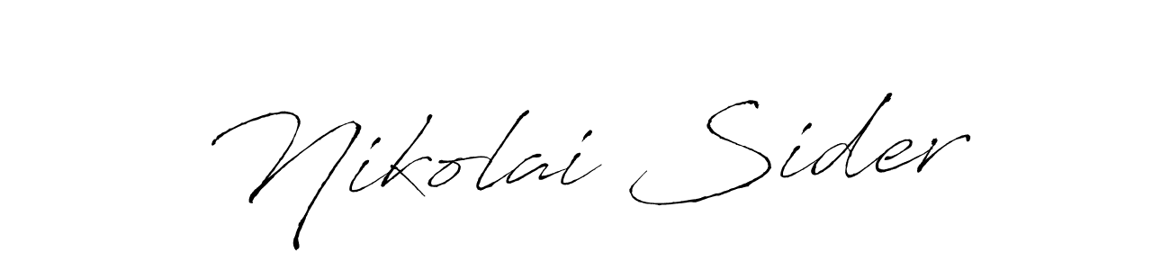 Once you've used our free online signature maker to create your best signature Antro_Vectra style, it's time to enjoy all of the benefits that Nikolai Sider name signing documents. Nikolai Sider signature style 6 images and pictures png