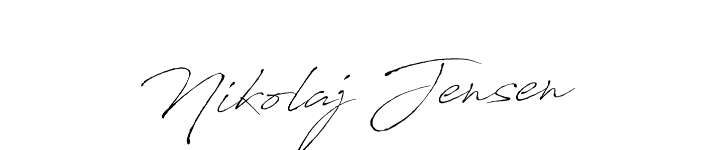 Make a beautiful signature design for name Nikolaj Jensen. With this signature (Antro_Vectra) style, you can create a handwritten signature for free. Nikolaj Jensen signature style 6 images and pictures png