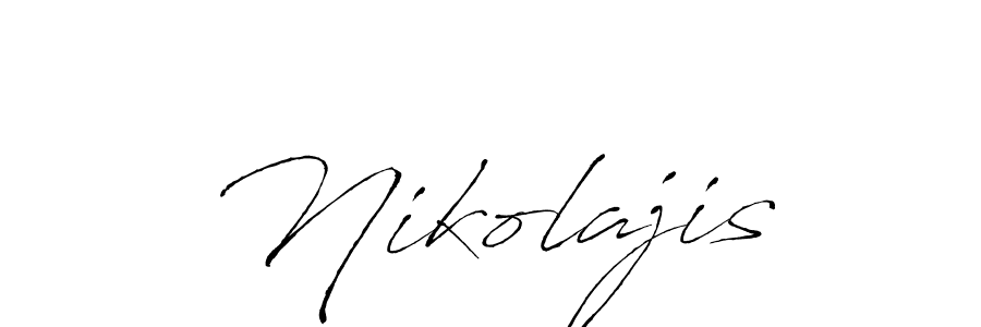 Nikolajis stylish signature style. Best Handwritten Sign (Antro_Vectra) for my name. Handwritten Signature Collection Ideas for my name Nikolajis. Nikolajis signature style 6 images and pictures png