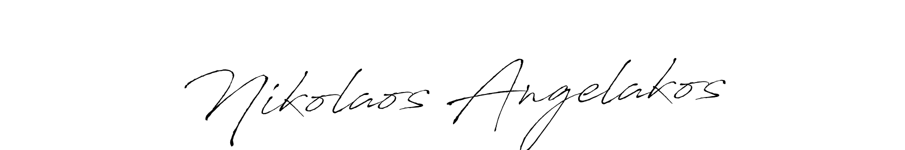 This is the best signature style for the Nikolaos Angelakos name. Also you like these signature font (Antro_Vectra). Mix name signature. Nikolaos Angelakos signature style 6 images and pictures png