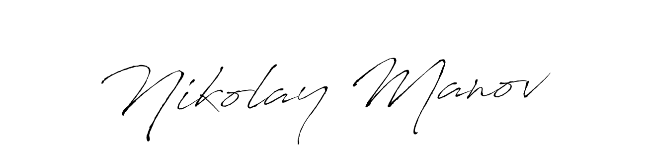 Make a beautiful signature design for name Nikolay Manov. With this signature (Antro_Vectra) style, you can create a handwritten signature for free. Nikolay Manov signature style 6 images and pictures png