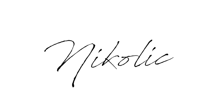 if you are searching for the best signature style for your name Nikolic. so please give up your signature search. here we have designed multiple signature styles  using Antro_Vectra. Nikolic signature style 6 images and pictures png