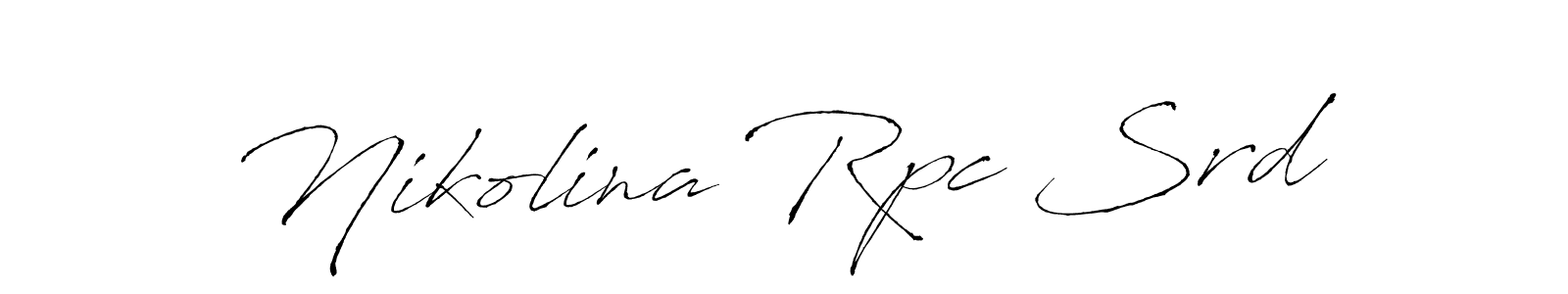 Nikolina Rpc Srd stylish signature style. Best Handwritten Sign (Antro_Vectra) for my name. Handwritten Signature Collection Ideas for my name Nikolina Rpc Srd. Nikolina Rpc Srd signature style 6 images and pictures png