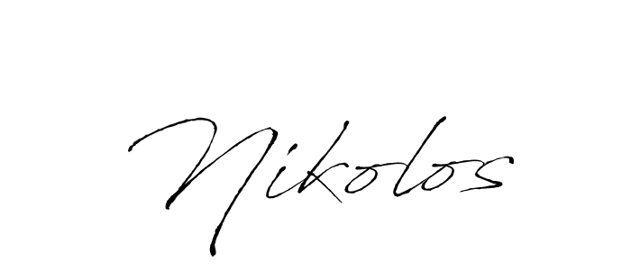 Antro_Vectra is a professional signature style that is perfect for those who want to add a touch of class to their signature. It is also a great choice for those who want to make their signature more unique. Get Nikolos name to fancy signature for free. Nikolos signature style 6 images and pictures png