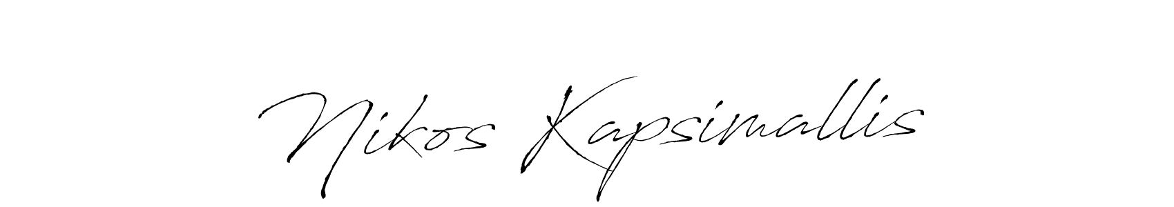 Make a beautiful signature design for name Nikos Kapsimallis. Use this online signature maker to create a handwritten signature for free. Nikos Kapsimallis signature style 6 images and pictures png