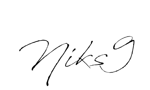 Also we have Niks9 name is the best signature style. Create professional handwritten signature collection using Antro_Vectra autograph style. Niks9 signature style 6 images and pictures png