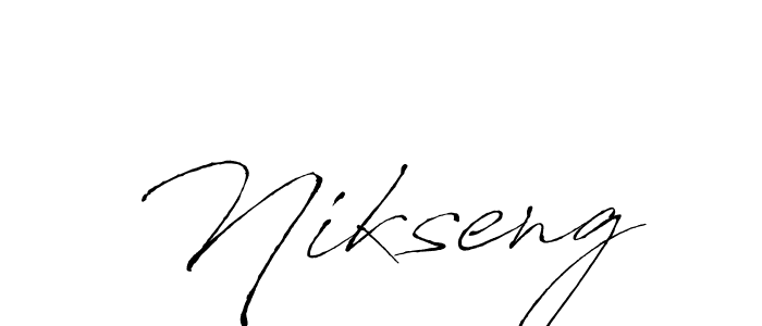 You can use this online signature creator to create a handwritten signature for the name Nikseng. This is the best online autograph maker. Nikseng signature style 6 images and pictures png