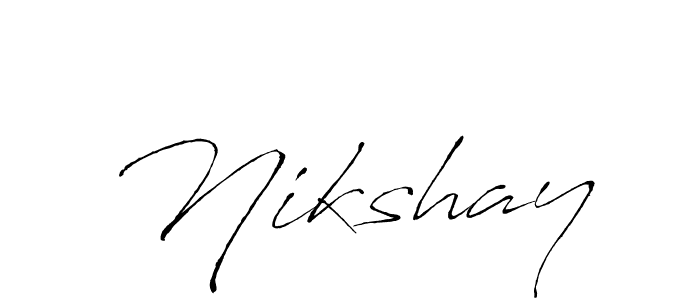 How to make Nikshay name signature. Use Antro_Vectra style for creating short signs online. This is the latest handwritten sign. Nikshay signature style 6 images and pictures png