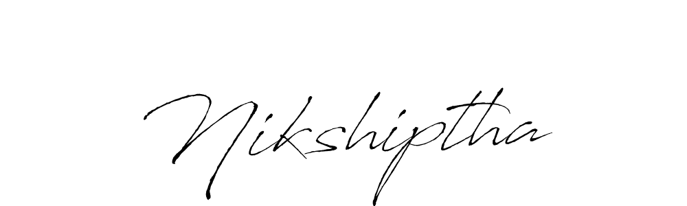 You should practise on your own different ways (Antro_Vectra) to write your name (Nikshiptha) in signature. don't let someone else do it for you. Nikshiptha signature style 6 images and pictures png