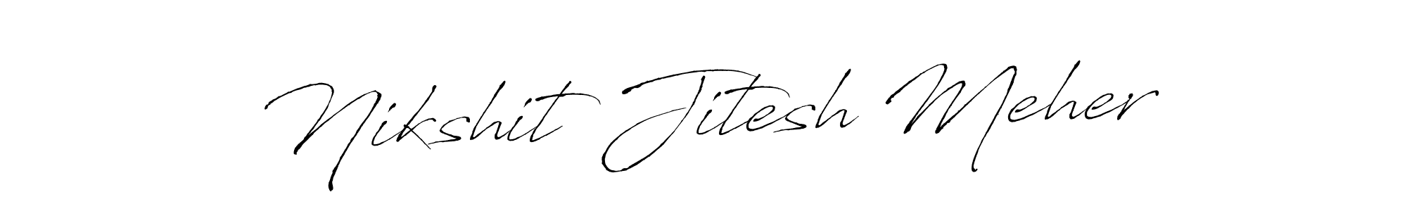 You can use this online signature creator to create a handwritten signature for the name Nikshit Jitesh Meher. This is the best online autograph maker. Nikshit Jitesh Meher signature style 6 images and pictures png