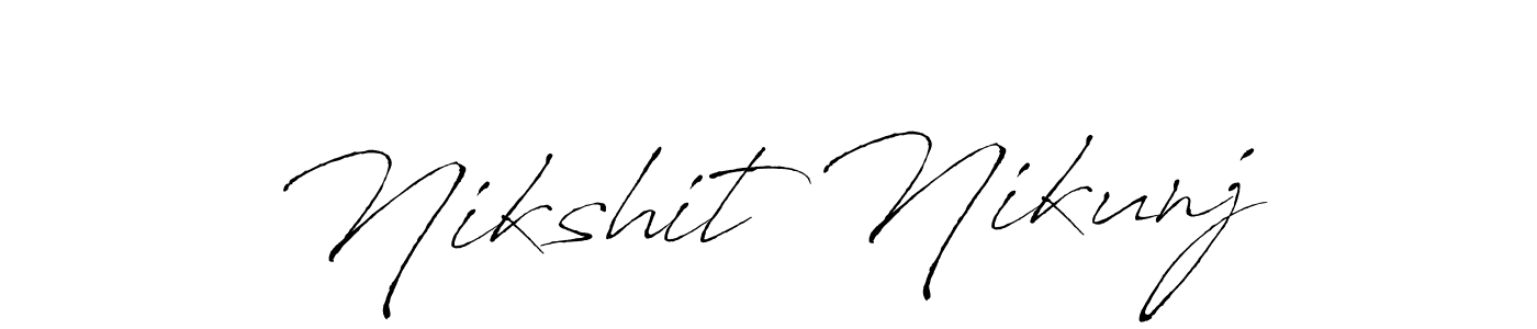 Use a signature maker to create a handwritten signature online. With this signature software, you can design (Antro_Vectra) your own signature for name Nikshit Nikunj. Nikshit Nikunj signature style 6 images and pictures png