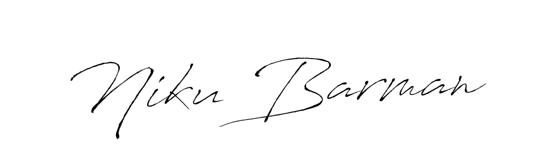 Make a beautiful signature design for name Niku Barman. With this signature (Antro_Vectra) style, you can create a handwritten signature for free. Niku Barman signature style 6 images and pictures png