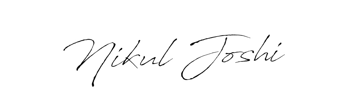 Use a signature maker to create a handwritten signature online. With this signature software, you can design (Antro_Vectra) your own signature for name Nikul Joshi. Nikul Joshi signature style 6 images and pictures png
