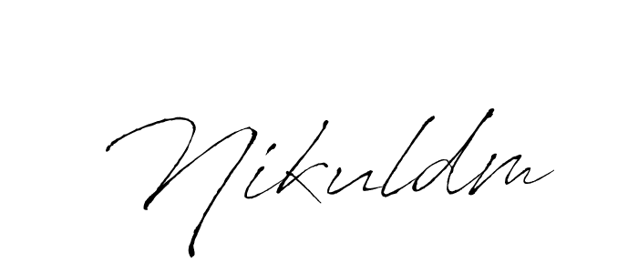 Design your own signature with our free online signature maker. With this signature software, you can create a handwritten (Antro_Vectra) signature for name Nikuldm. Nikuldm signature style 6 images and pictures png