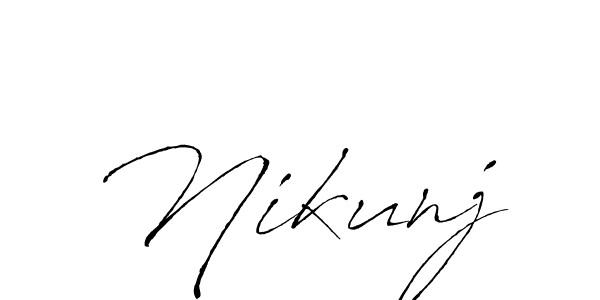 How to Draw Nikunj signature style? Antro_Vectra is a latest design signature styles for name Nikunj. Nikunj signature style 6 images and pictures png