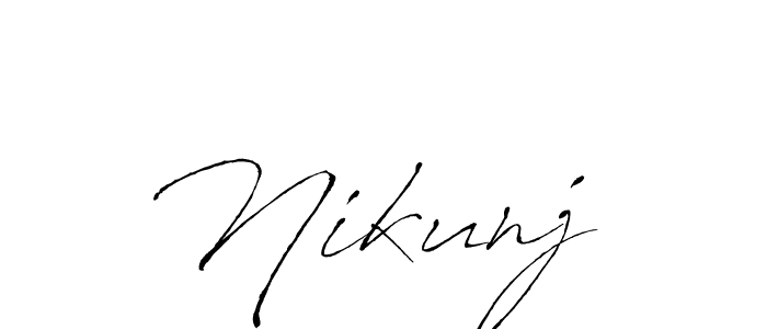 Create a beautiful signature design for name Nikunj . With this signature (Antro_Vectra) fonts, you can make a handwritten signature for free. Nikunj  signature style 6 images and pictures png