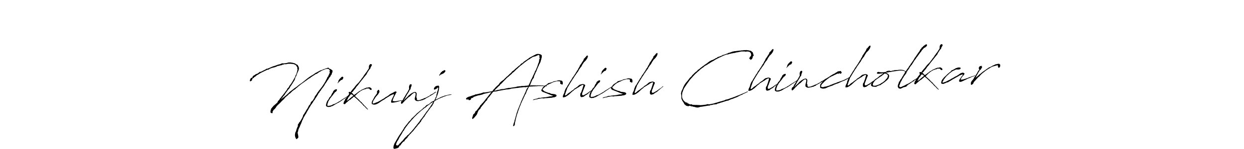 Here are the top 10 professional signature styles for the name Nikunj Ashish Chincholkar. These are the best autograph styles you can use for your name. Nikunj Ashish Chincholkar signature style 6 images and pictures png