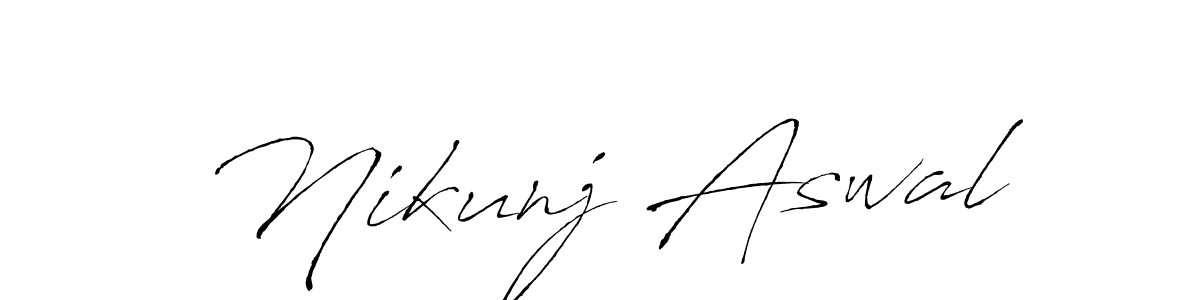 if you are searching for the best signature style for your name Nikunj Aswal. so please give up your signature search. here we have designed multiple signature styles  using Antro_Vectra. Nikunj Aswal signature style 6 images and pictures png