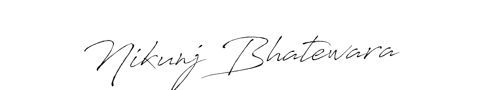 It looks lik you need a new signature style for name Nikunj Bhatewara. Design unique handwritten (Antro_Vectra) signature with our free signature maker in just a few clicks. Nikunj Bhatewara signature style 6 images and pictures png