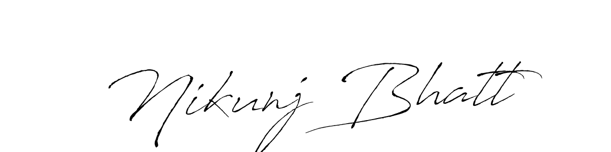 This is the best signature style for the Nikunj Bhatt name. Also you like these signature font (Antro_Vectra). Mix name signature. Nikunj Bhatt signature style 6 images and pictures png