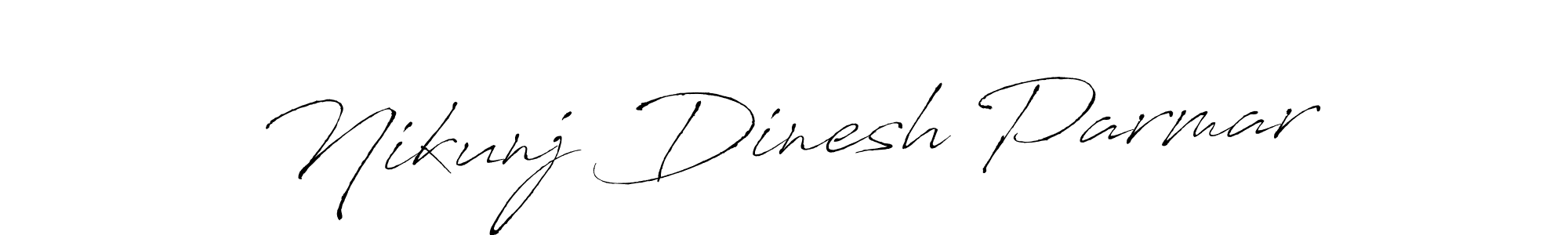 Also we have Nikunj Dinesh Parmar name is the best signature style. Create professional handwritten signature collection using Antro_Vectra autograph style. Nikunj Dinesh Parmar signature style 6 images and pictures png