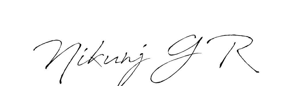 Here are the top 10 professional signature styles for the name Nikunj G R. These are the best autograph styles you can use for your name. Nikunj G R signature style 6 images and pictures png