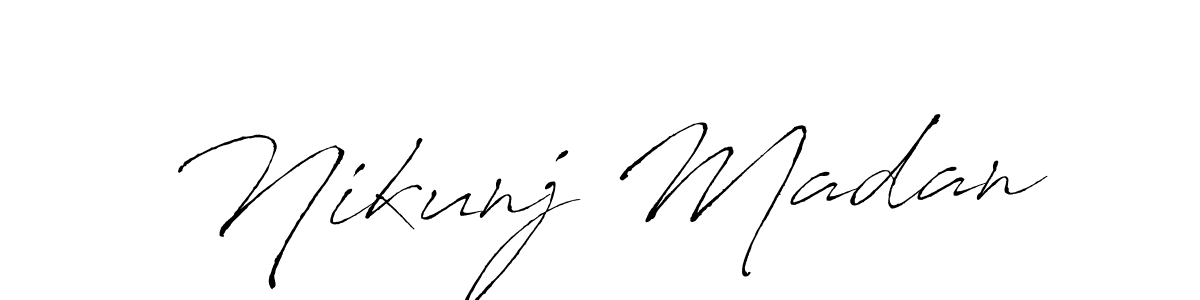 Make a beautiful signature design for name Nikunj Madan. Use this online signature maker to create a handwritten signature for free. Nikunj Madan signature style 6 images and pictures png