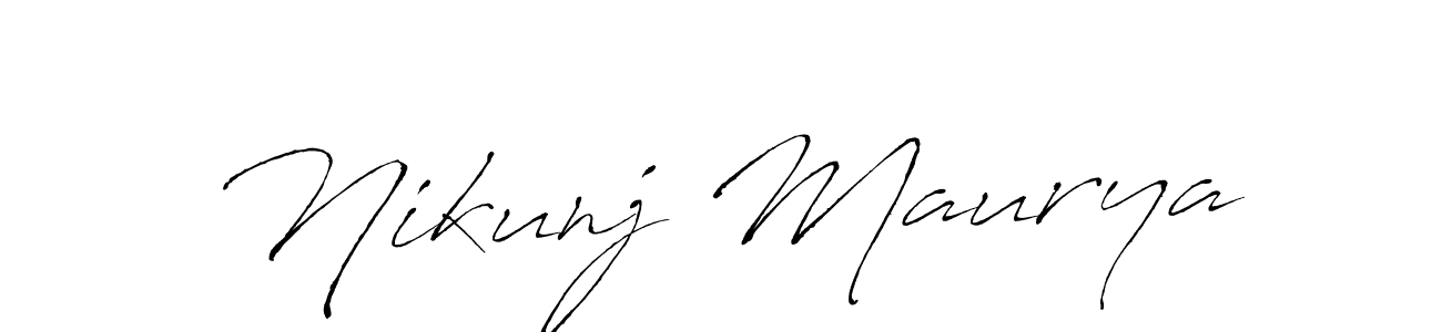 The best way (Antro_Vectra) to make a short signature is to pick only two or three words in your name. The name Nikunj Maurya include a total of six letters. For converting this name. Nikunj Maurya signature style 6 images and pictures png