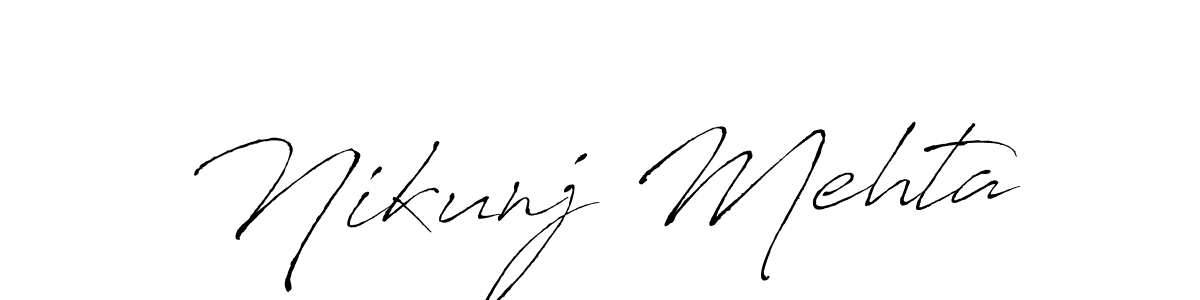 Use a signature maker to create a handwritten signature online. With this signature software, you can design (Antro_Vectra) your own signature for name Nikunj Mehta. Nikunj Mehta signature style 6 images and pictures png