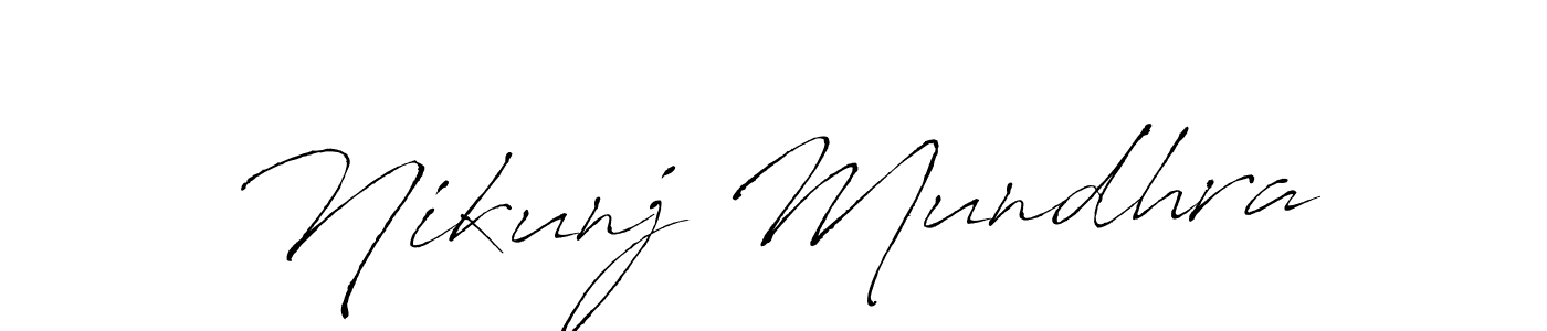 if you are searching for the best signature style for your name Nikunj Mundhra. so please give up your signature search. here we have designed multiple signature styles  using Antro_Vectra. Nikunj Mundhra signature style 6 images and pictures png