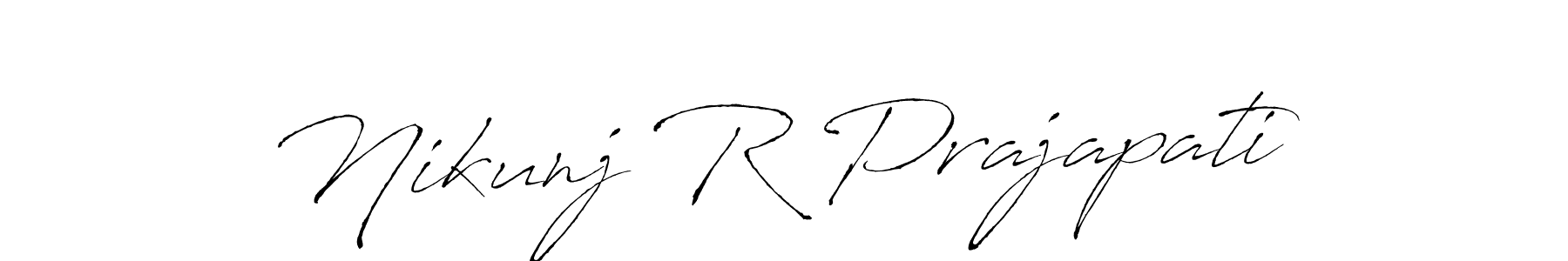 How to make Nikunj R Prajapati signature? Antro_Vectra is a professional autograph style. Create handwritten signature for Nikunj R Prajapati name. Nikunj R Prajapati signature style 6 images and pictures png