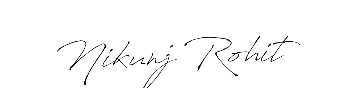 Also we have Nikunj Rohit name is the best signature style. Create professional handwritten signature collection using Antro_Vectra autograph style. Nikunj Rohit signature style 6 images and pictures png