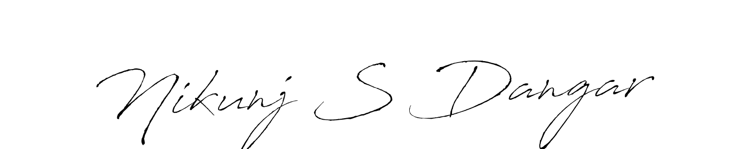 Use a signature maker to create a handwritten signature online. With this signature software, you can design (Antro_Vectra) your own signature for name Nikunj S Dangar. Nikunj S Dangar signature style 6 images and pictures png