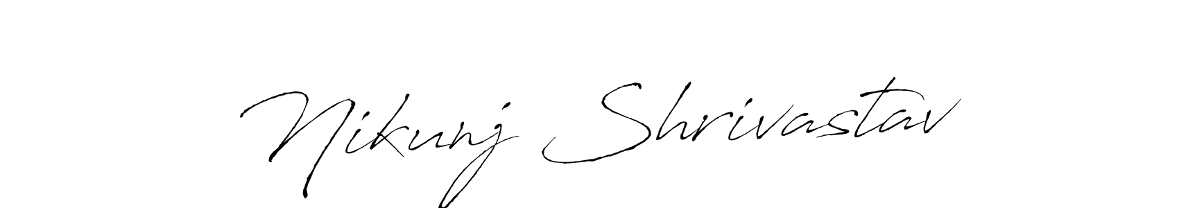 Also You can easily find your signature by using the search form. We will create Nikunj Shrivastav name handwritten signature images for you free of cost using Antro_Vectra sign style. Nikunj Shrivastav signature style 6 images and pictures png