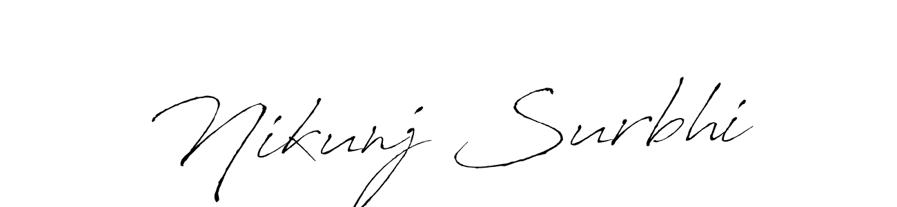 The best way (Antro_Vectra) to make a short signature is to pick only two or three words in your name. The name Nikunj Surbhi include a total of six letters. For converting this name. Nikunj Surbhi signature style 6 images and pictures png