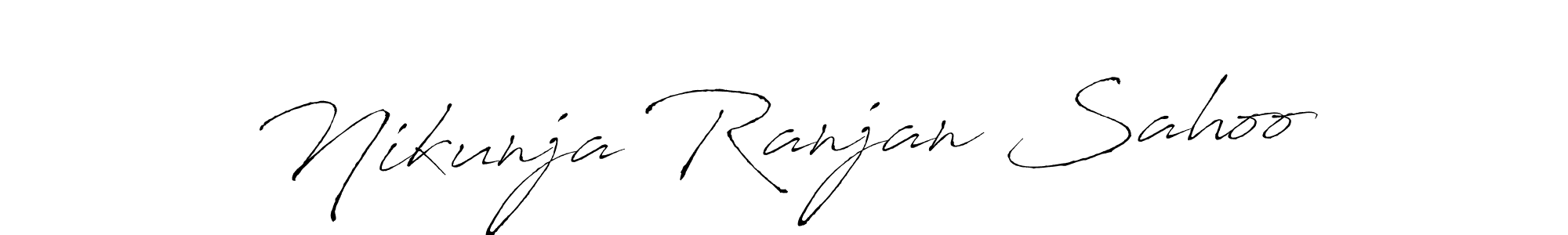 Create a beautiful signature design for name Nikunja Ranjan Sahoo. With this signature (Antro_Vectra) fonts, you can make a handwritten signature for free. Nikunja Ranjan Sahoo signature style 6 images and pictures png