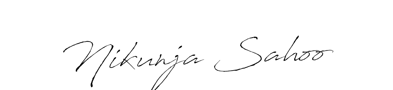 Also You can easily find your signature by using the search form. We will create Nikunja Sahoo name handwritten signature images for you free of cost using Antro_Vectra sign style. Nikunja Sahoo signature style 6 images and pictures png