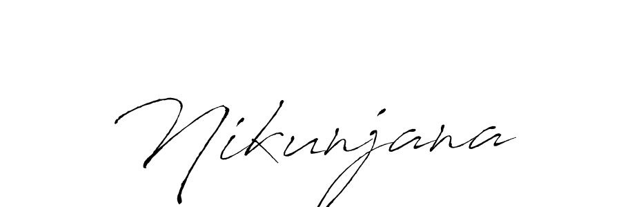 if you are searching for the best signature style for your name Nikunjana. so please give up your signature search. here we have designed multiple signature styles  using Antro_Vectra. Nikunjana signature style 6 images and pictures png