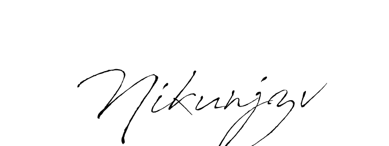 Use a signature maker to create a handwritten signature online. With this signature software, you can design (Antro_Vectra) your own signature for name Nikunjzv. Nikunjzv signature style 6 images and pictures png