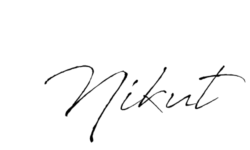 Create a beautiful signature design for name Nikut. With this signature (Antro_Vectra) fonts, you can make a handwritten signature for free. Nikut signature style 6 images and pictures png