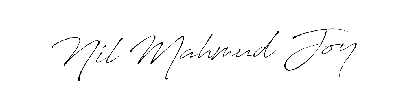 Create a beautiful signature design for name Nil Mahmud Joy. With this signature (Antro_Vectra) fonts, you can make a handwritten signature for free. Nil Mahmud Joy signature style 6 images and pictures png