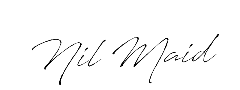 It looks lik you need a new signature style for name Nil Maid. Design unique handwritten (Antro_Vectra) signature with our free signature maker in just a few clicks. Nil Maid signature style 6 images and pictures png