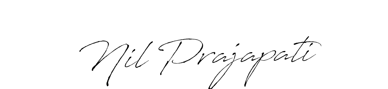 Design your own signature with our free online signature maker. With this signature software, you can create a handwritten (Antro_Vectra) signature for name Nil Prajapati. Nil Prajapati signature style 6 images and pictures png