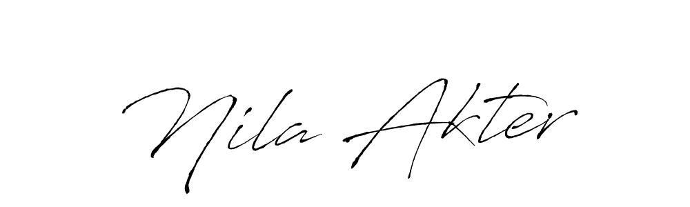 Also You can easily find your signature by using the search form. We will create Nila Akter name handwritten signature images for you free of cost using Antro_Vectra sign style. Nila Akter signature style 6 images and pictures png