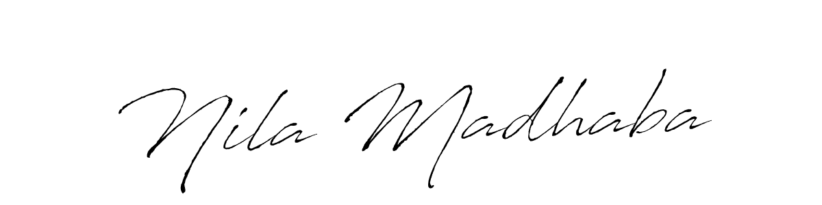 Also You can easily find your signature by using the search form. We will create Nila Madhaba name handwritten signature images for you free of cost using Antro_Vectra sign style. Nila Madhaba signature style 6 images and pictures png