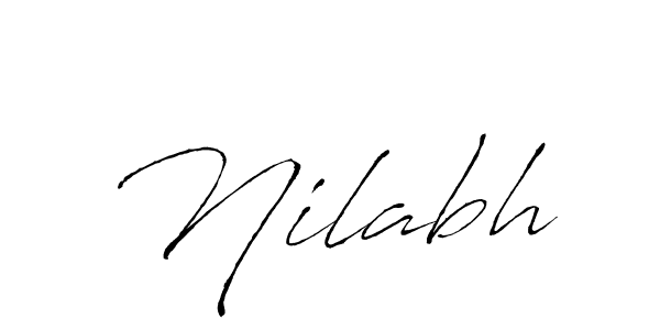 Antro_Vectra is a professional signature style that is perfect for those who want to add a touch of class to their signature. It is also a great choice for those who want to make their signature more unique. Get Nilabh name to fancy signature for free. Nilabh signature style 6 images and pictures png