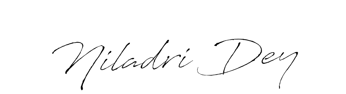 Create a beautiful signature design for name Niladri Dey. With this signature (Antro_Vectra) fonts, you can make a handwritten signature for free. Niladri Dey signature style 6 images and pictures png