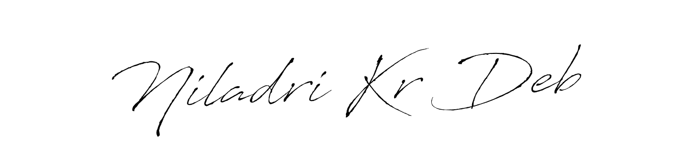 Use a signature maker to create a handwritten signature online. With this signature software, you can design (Antro_Vectra) your own signature for name Niladri Kr Deb. Niladri Kr Deb signature style 6 images and pictures png