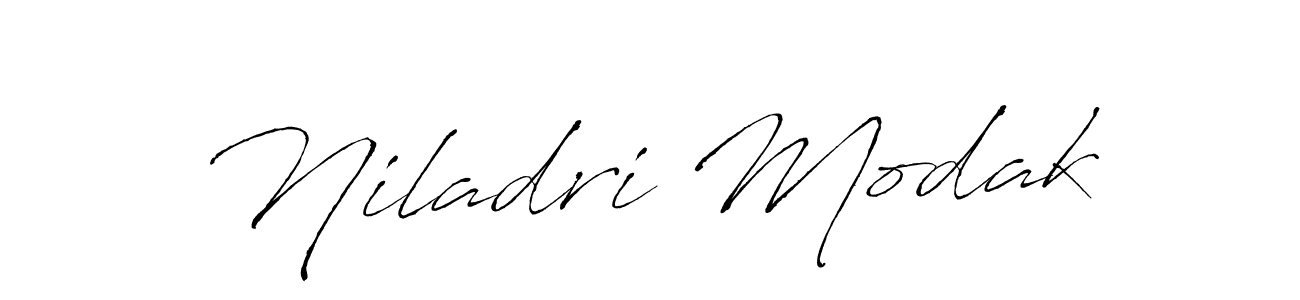 Design your own signature with our free online signature maker. With this signature software, you can create a handwritten (Antro_Vectra) signature for name Niladri Modak. Niladri Modak signature style 6 images and pictures png