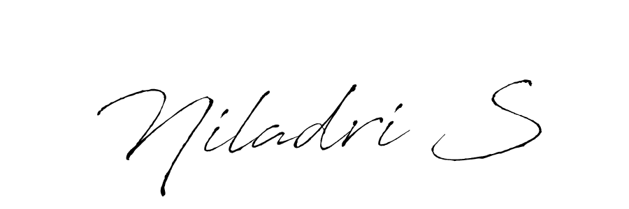 Use a signature maker to create a handwritten signature online. With this signature software, you can design (Antro_Vectra) your own signature for name Niladri S. Niladri S signature style 6 images and pictures png